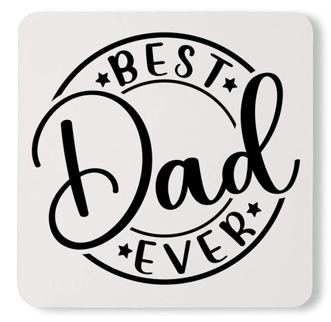 Awesome Best Dad Ever Christmas Funny Fathers Day Custom Daddy Coaster
