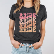 Retro Bride Trendy Boho Groovy Bachelorette Bridal Party T-Shirts