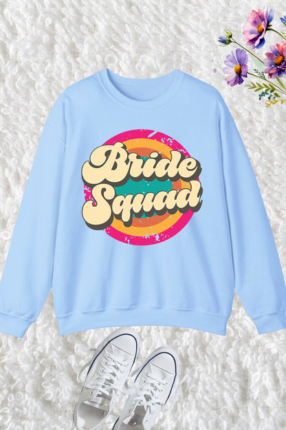Bride Squad Rainbow Sweatshirts