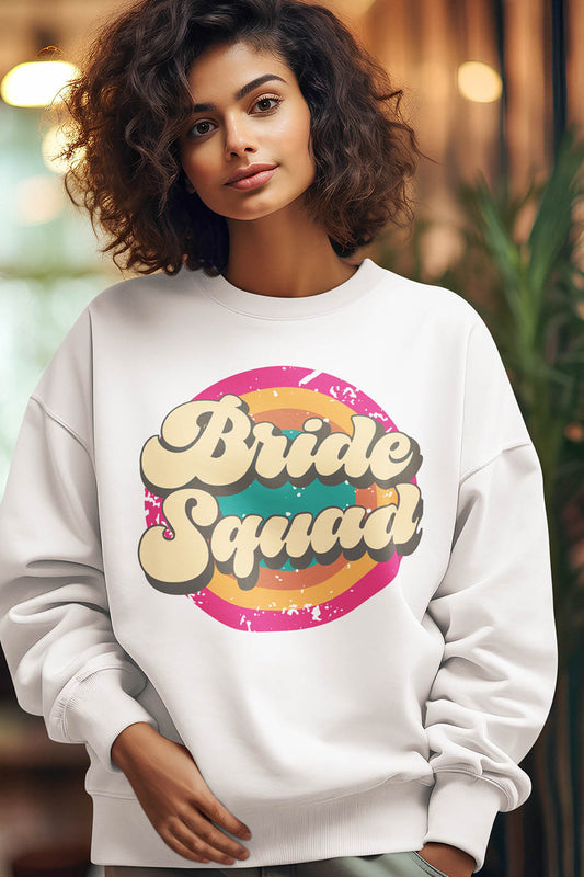 Bride Squad Rainbow Sweatshirts