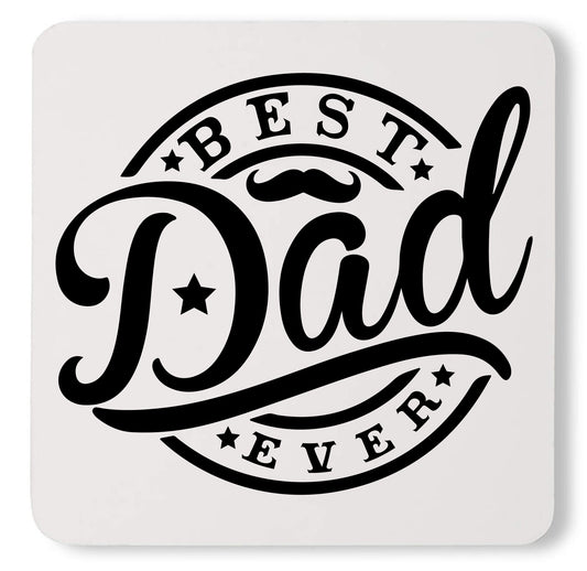 Funny Best Dad Ever Christmas Fathers Day Custom Daddy Coaster