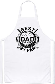 Best Dad By Par Golf Tee Custom Funny Fathers Day Golfing Daddy Apron