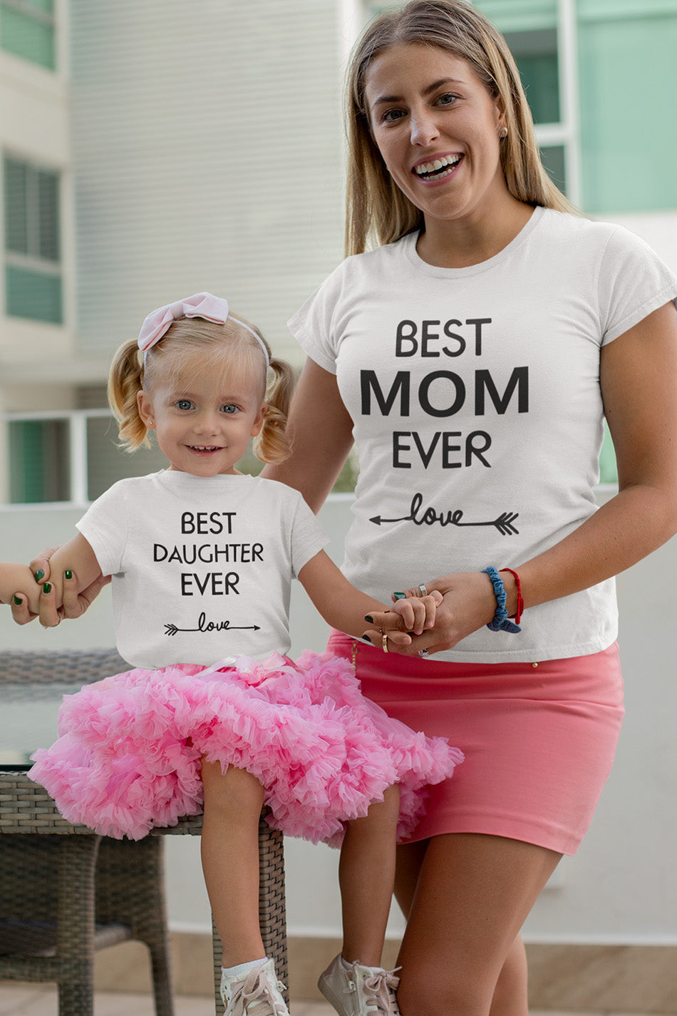 Best Daughter Ever Best Mom Ever Love Arrows Mothers Day Mommy T Shirt