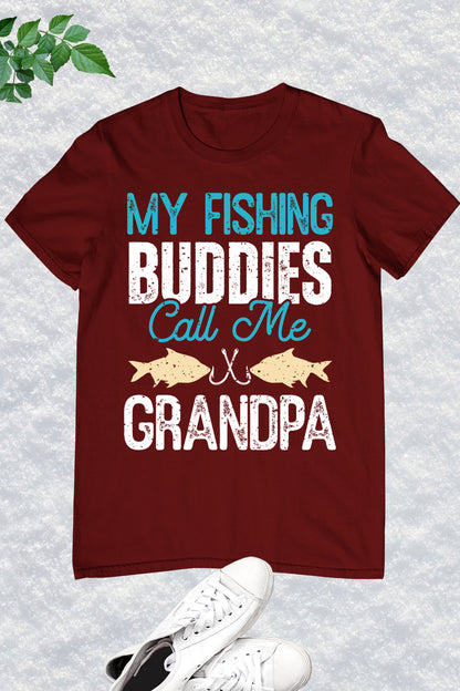 Fishing Buddies Grandpa Fishing T Shirt