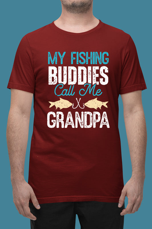 Fishing Buddies Grandpa Fishing T Shirt