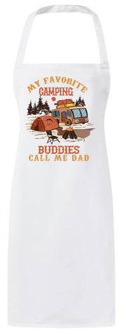 My Favorite Camping Buddies Call Me Dad Custom Funny Fathers Day Apron