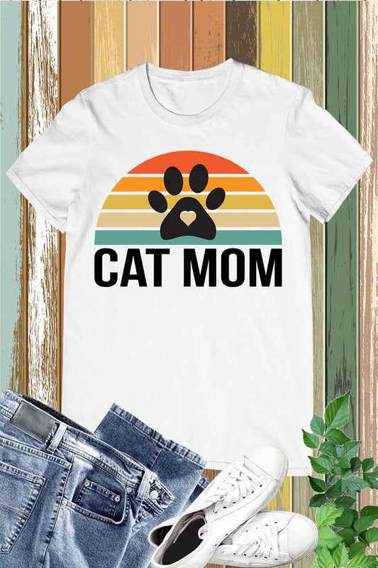 Cat Mom T Shirts