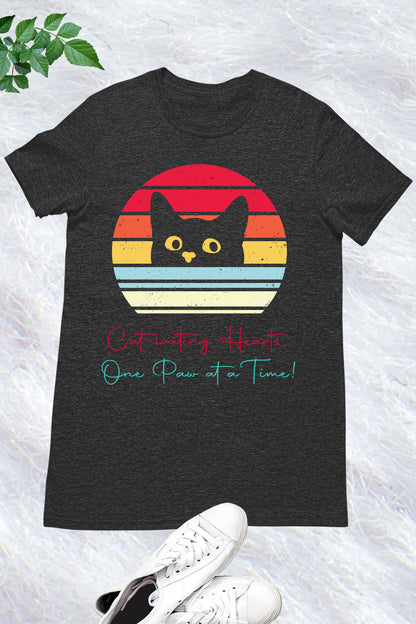 This Cat Retro Style T-Shirt is a must-have for feline lovers. Made with high-quality material, it offers a comfortable fit and retro design that will make you stand out. With its unique cat print, this shirt is both stylish and fun. Perfect for any casual occasion, it's sure to be a hit with cat enthusiasts everywhere.
