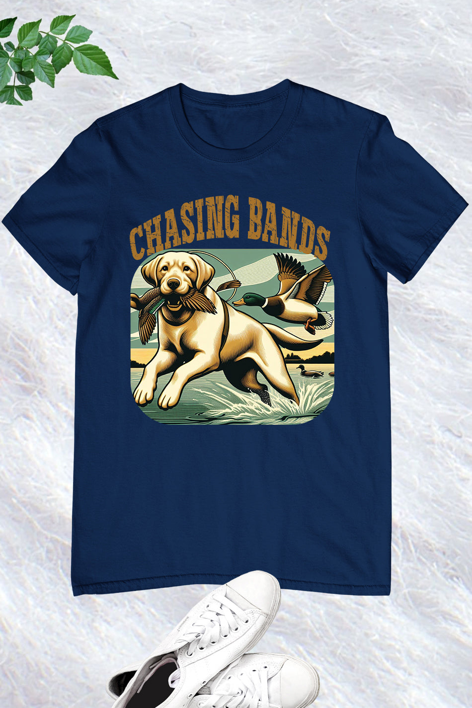Chasing Bands Duck Hunting Labrador Gun Dog T Shirt