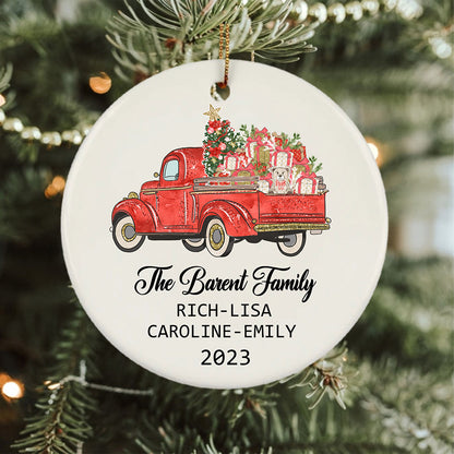 Personalized The West Family Car Christian Bible Verse Ornament