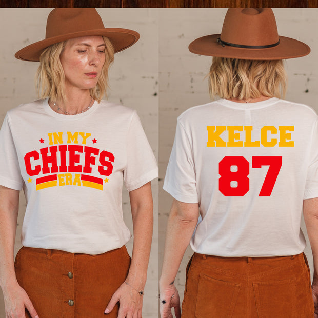 In My Chiefs Era! Football Shirt Kelce 87 Shirt, Travis Kelce The Eras Tour Tees