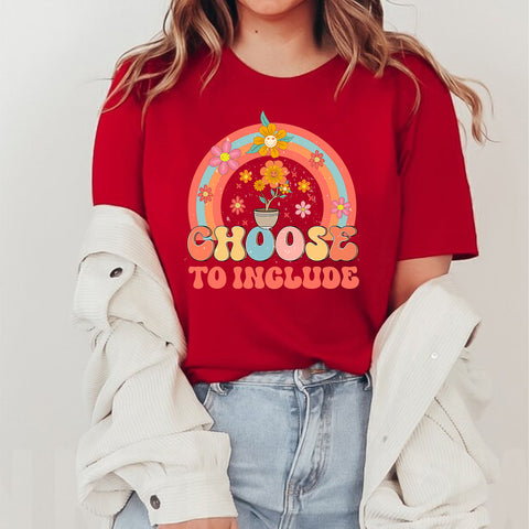 Choose to Include Special Education Autism Awareness Teachers T-Shirts