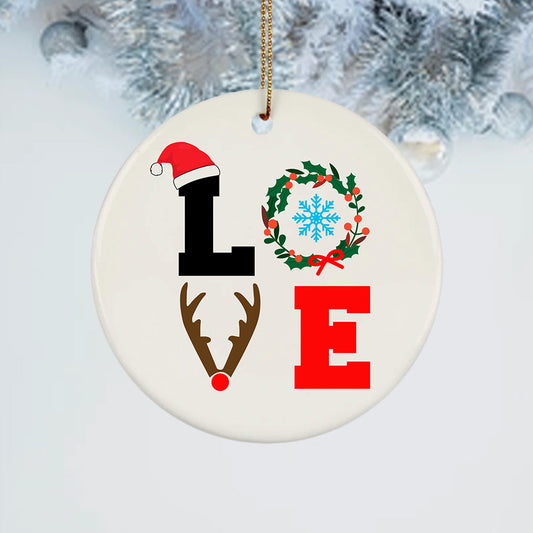 Christmas Love Funny Christian Bible Verse Faith Based Jesus Ornaments