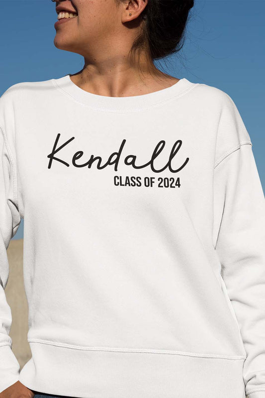 Custom Class of 2024 Graduation Sweatshirt