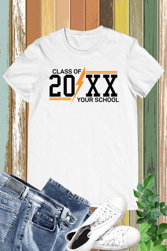 Custom Class of Your School Name T Shirt