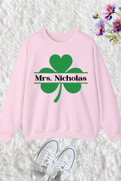 Personalized Lucky Teacher Sweatshirts