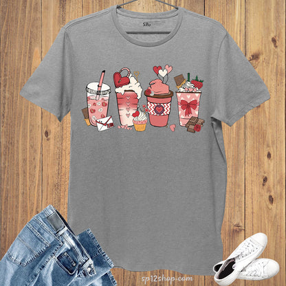 Valentine's Day Coffee Lover Family T Shirt
