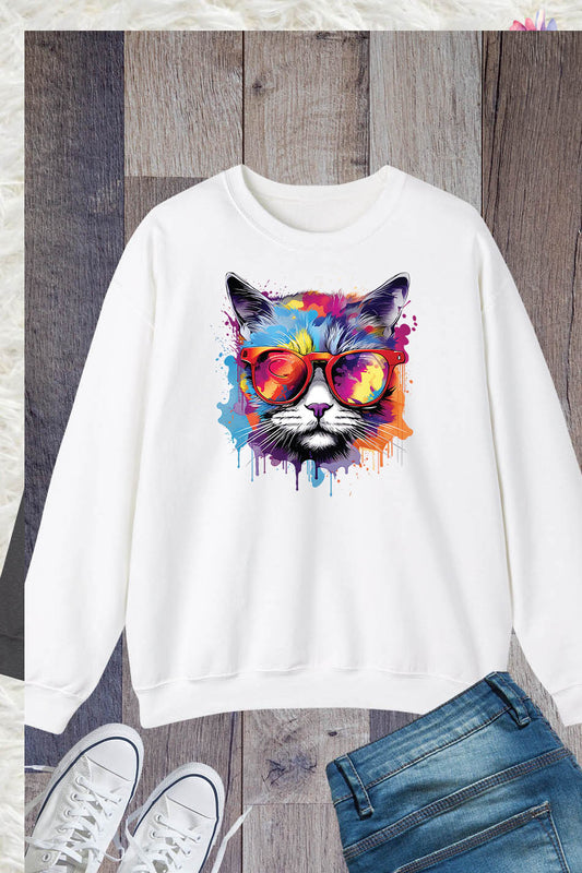 Cool Cat Kitten Sweatshirt