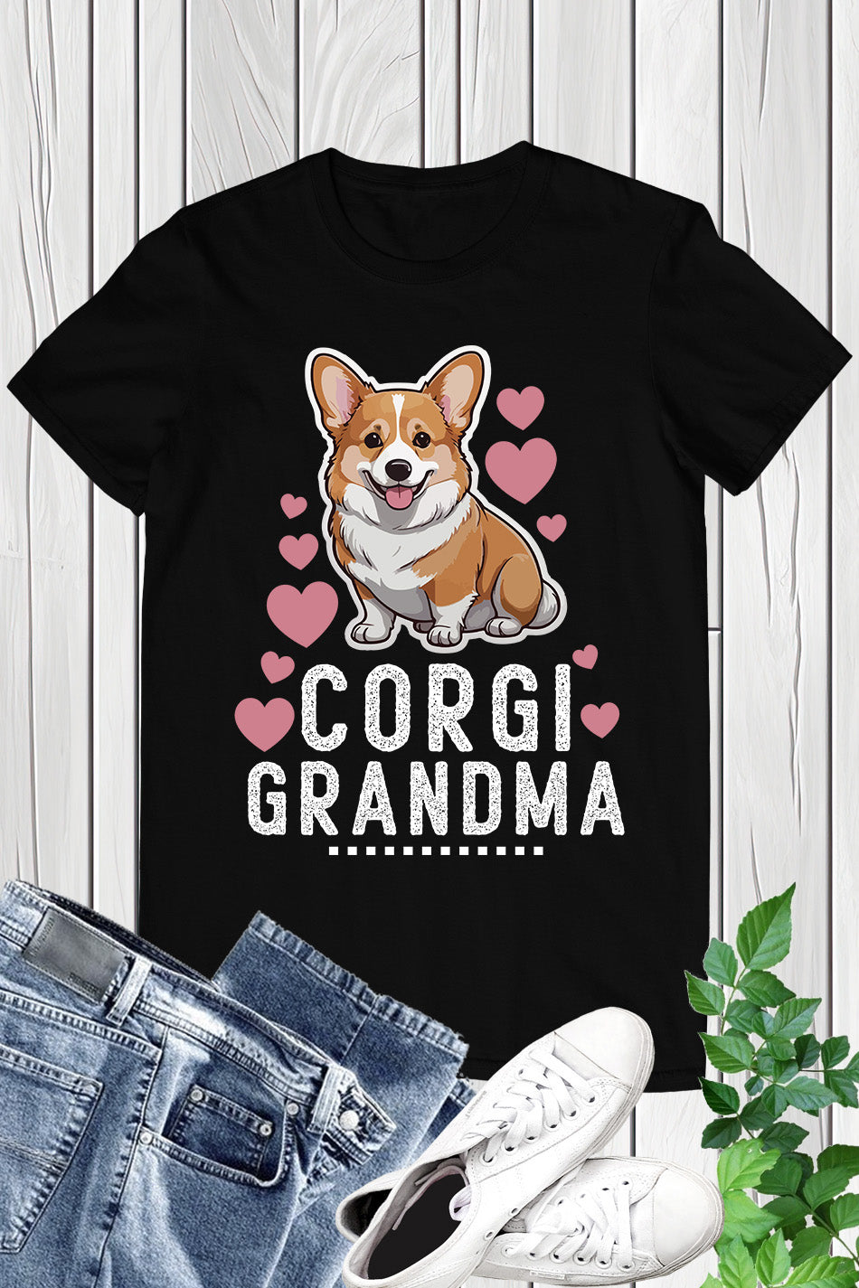This Corgi Grandma Funny Dog Lover Shirt is perfect for any dog lover. With its unique design and comfortable fit, it is both stylish and practical. Show off your love for corgis and add this shirt to your wardrobe today!