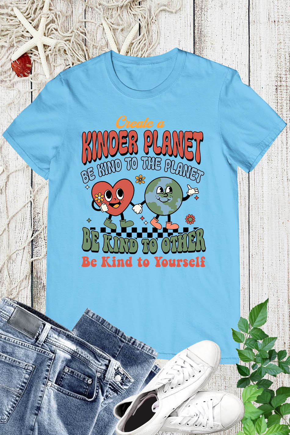 Create a Kinder Planet earth Day Shirt