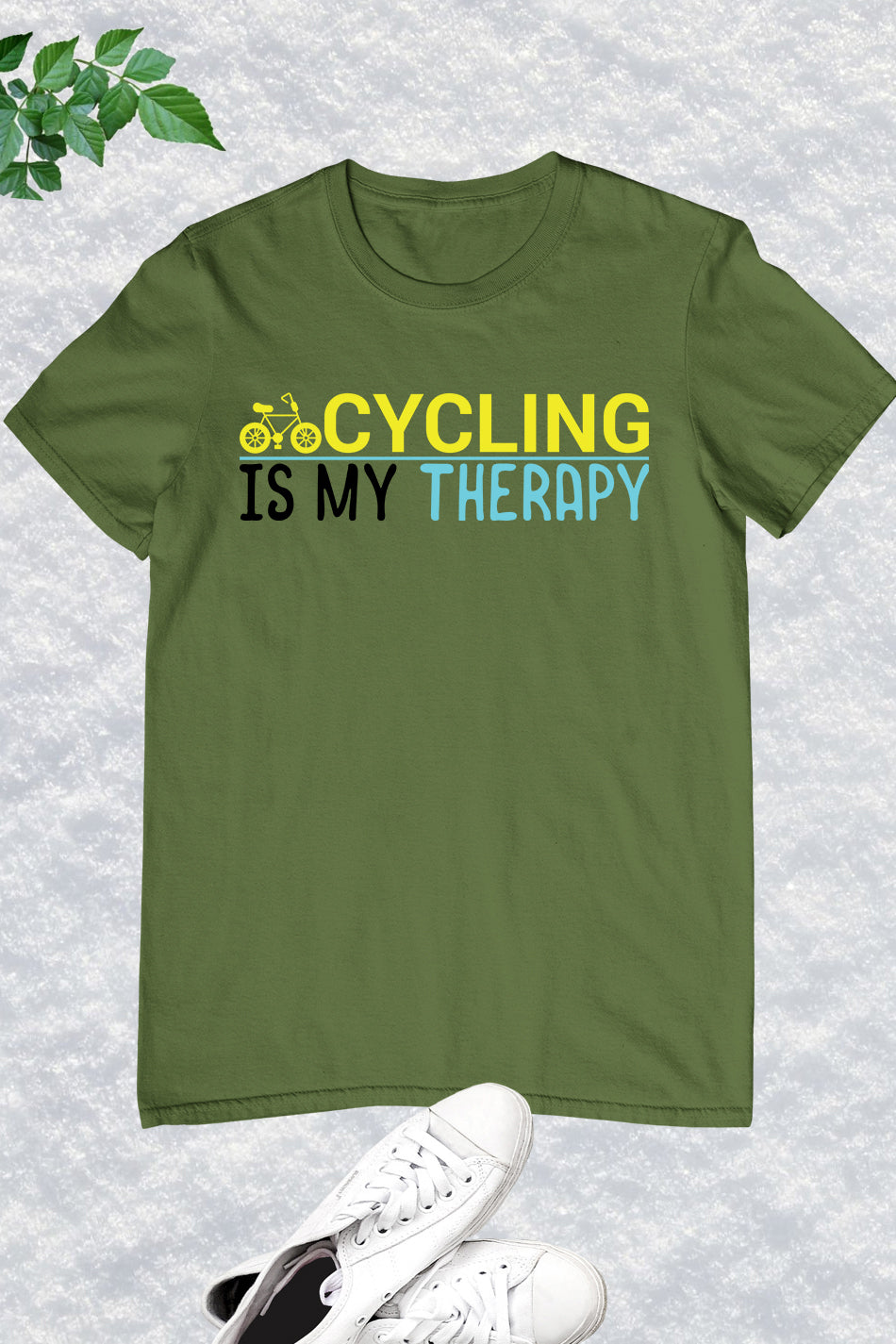 Cycling is My Therapy Funny bike Shirt