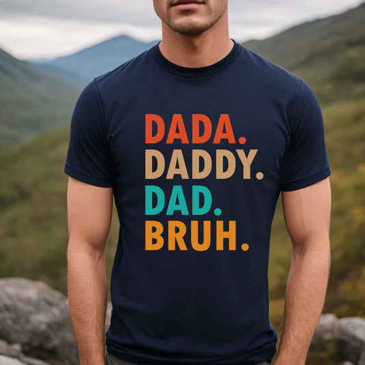 Retro Vintage Dada Daddy Dad Bruh Shirt