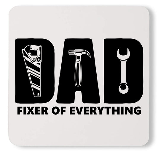 Cute Dad Fixer of Everything Funny Father's Day Custom Coaster