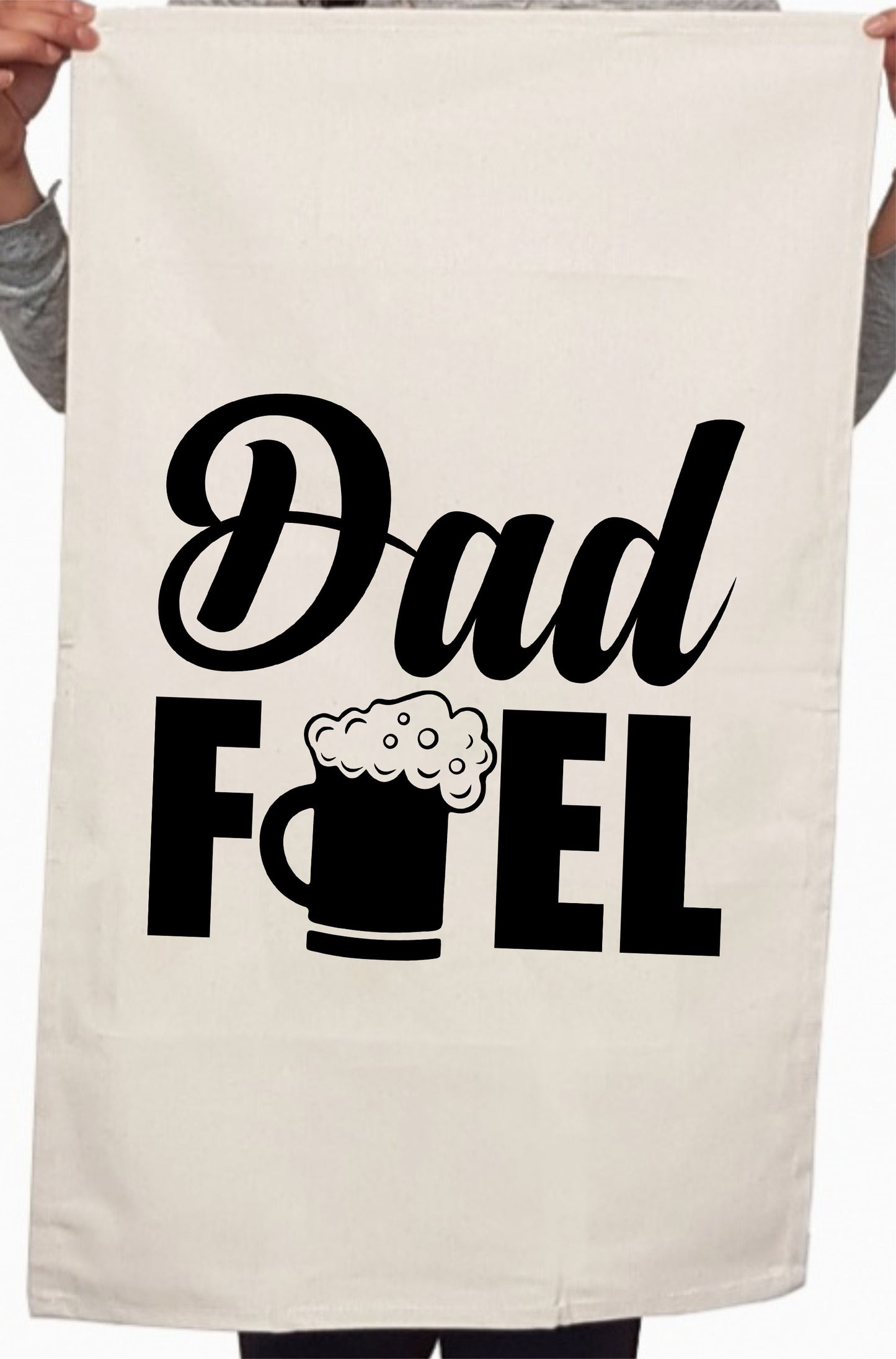 Awesome Dad Fuel Father's Day Beer Custom Kitchen Table Tea Towel