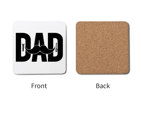 Cute Dad Tool Comfort Colors Funny Father's Day Custom Daddy Coaster