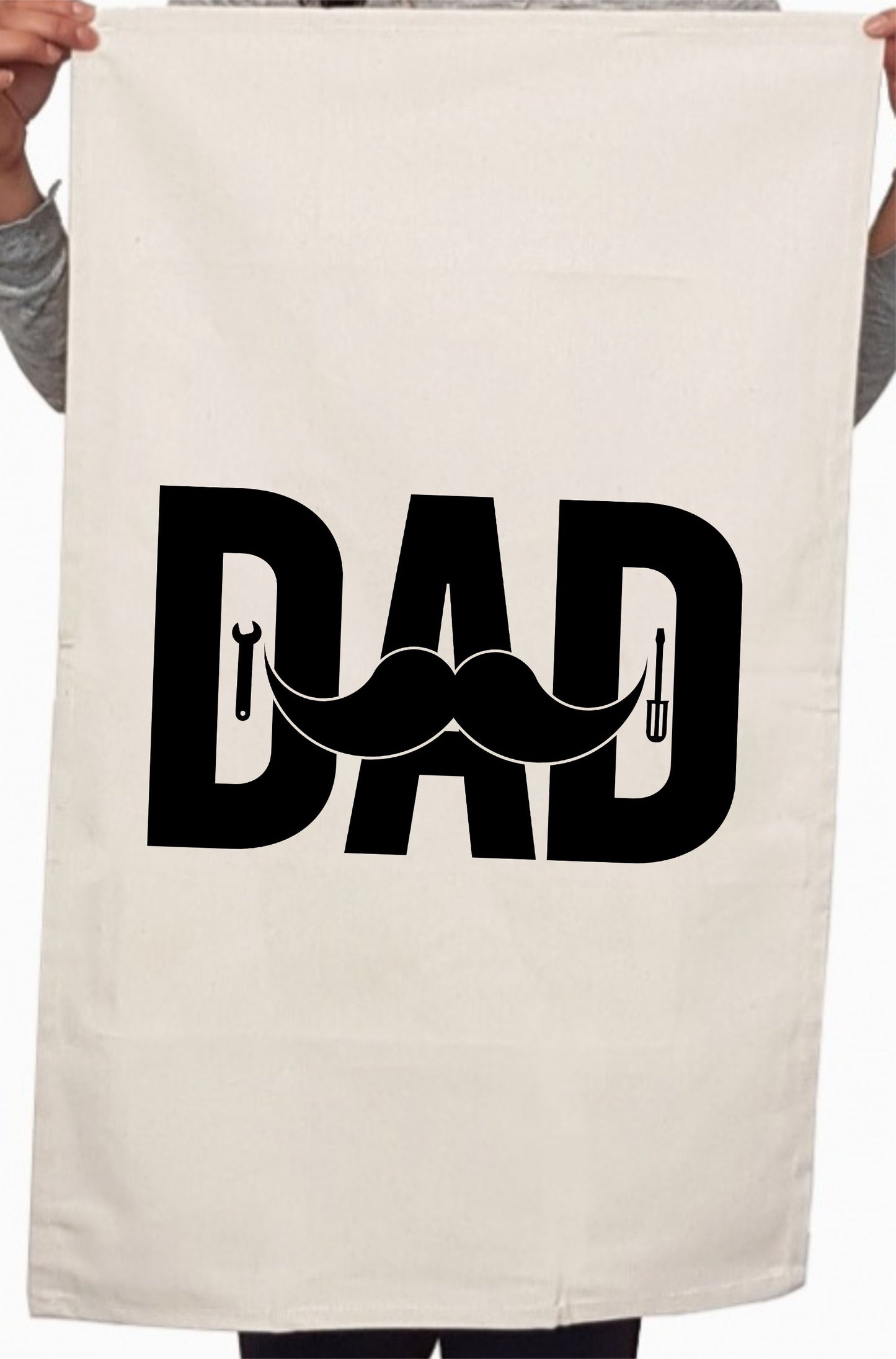 Cute Dad Tool Father's Day Custom Kitchen Table Tea Towel