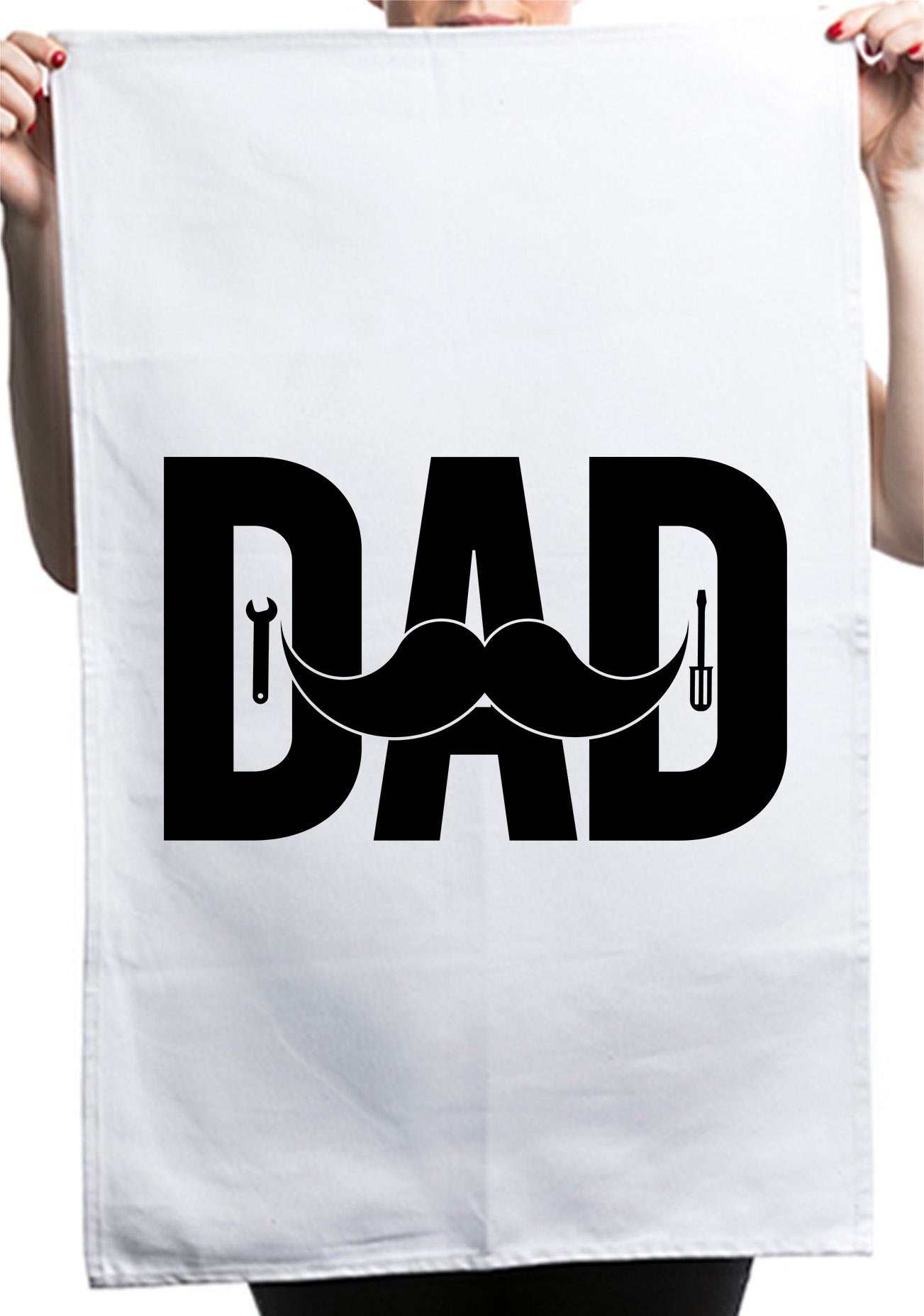 Cute Dad Tool Father's Day Custom Kitchen Table Tea Towel