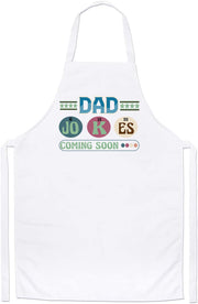 Funny Dad Jokes Coming Soon Cute Father's Day Custom Daddy Apron