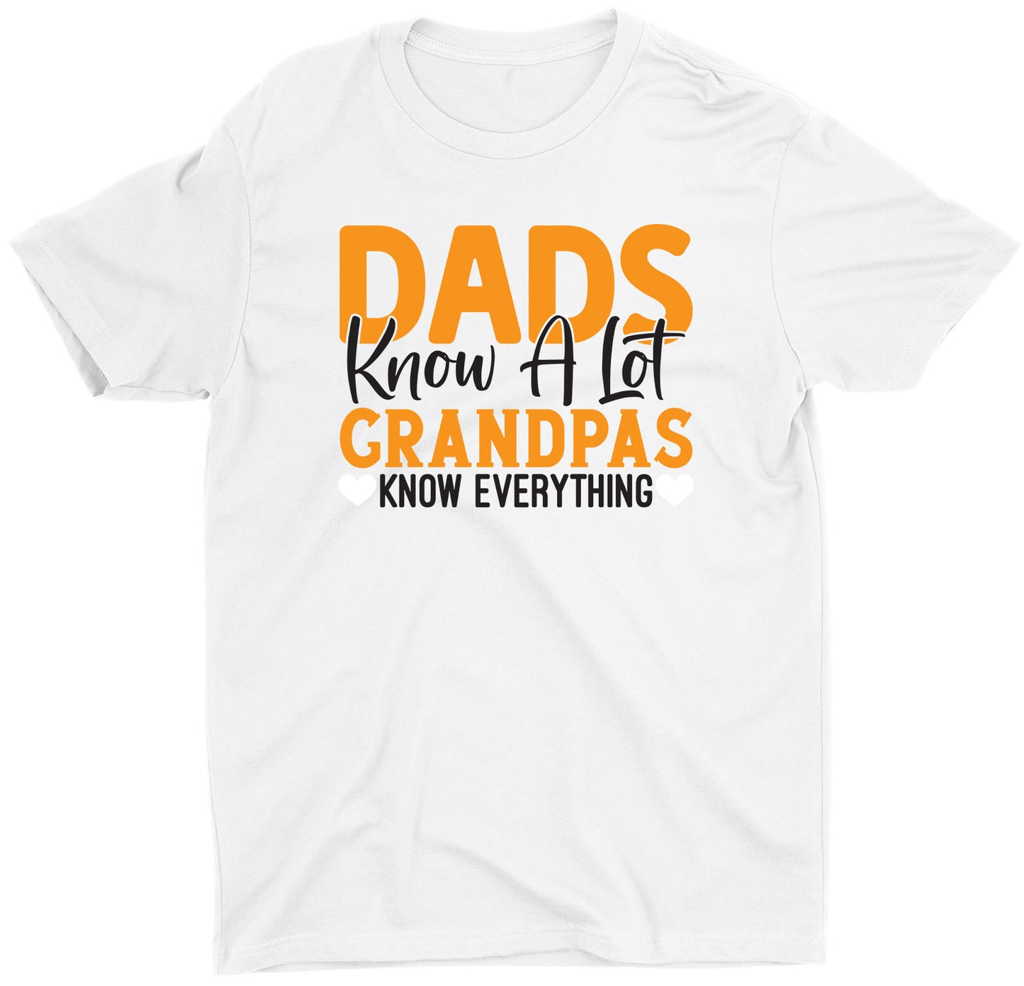 Dads Know A Lot Grandpas Custom Short Sleeve Fathers Day Gift T-Shirt