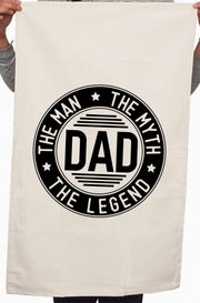 The Man The Myth The Legend Custom Father Day Kitchen Table Tea Towel
