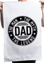 The Man The Myth The Legend Custom Father Day Kitchen Table Tea Towel