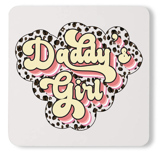 Best Daddy's Girl Matching Baby Announcement Custom Daughter Coaster