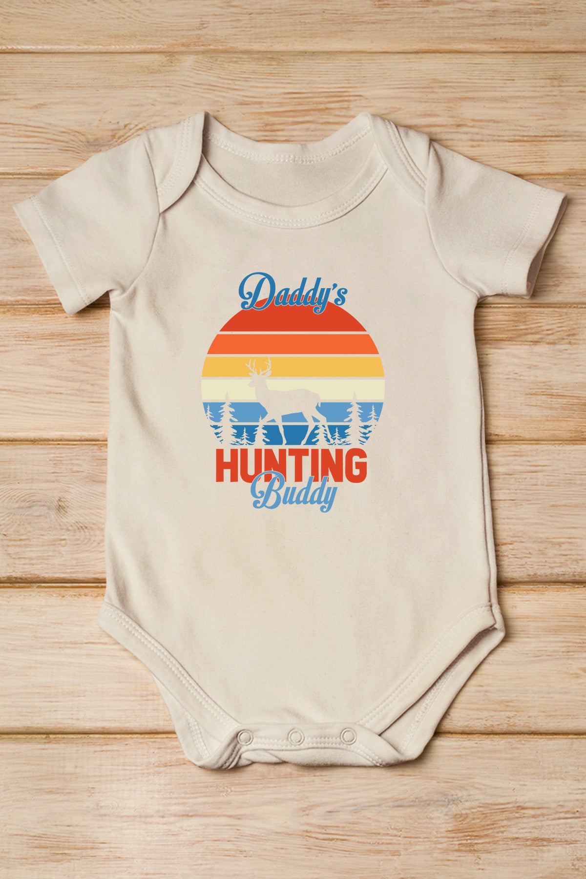 Daddy's Hunting Buddy Baby Bodysuit