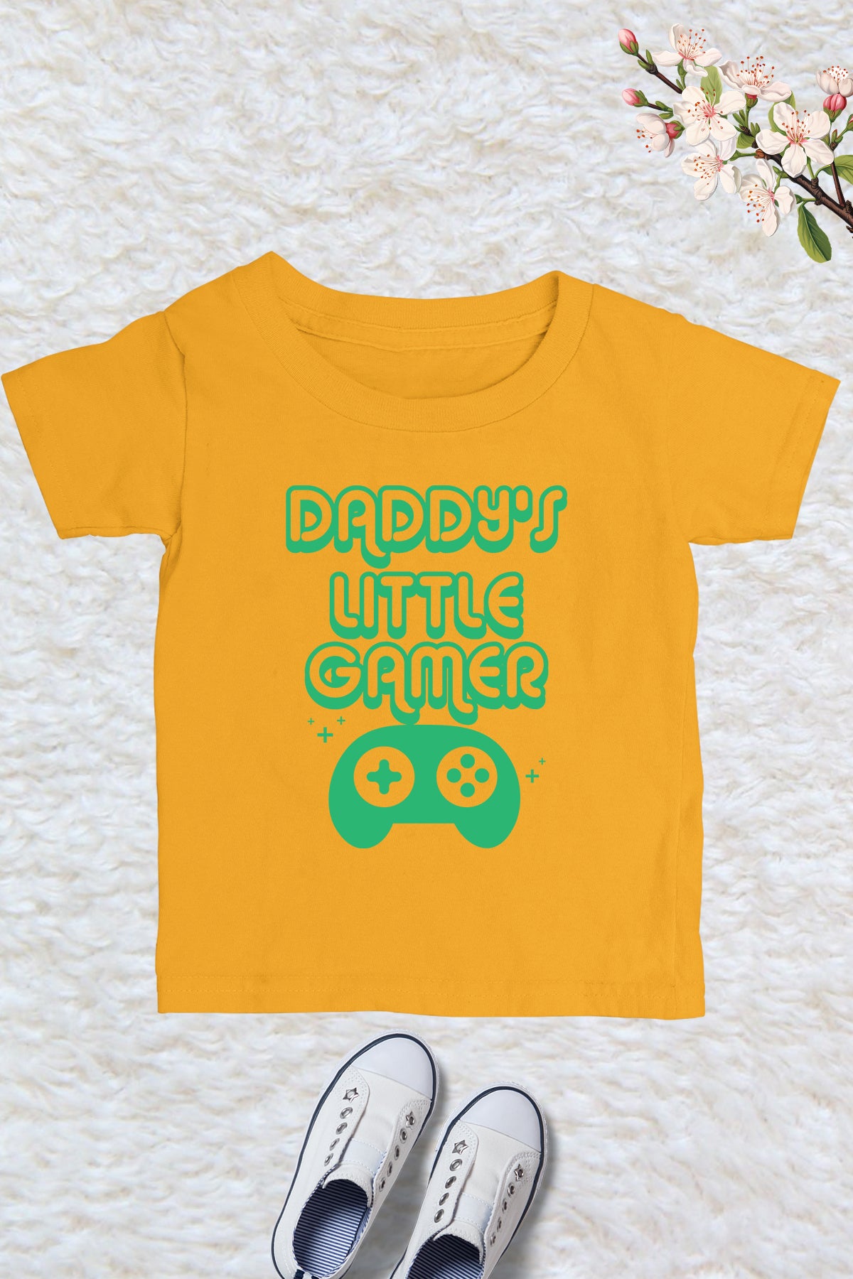Daddy's Little Gamer Kids T Shirt