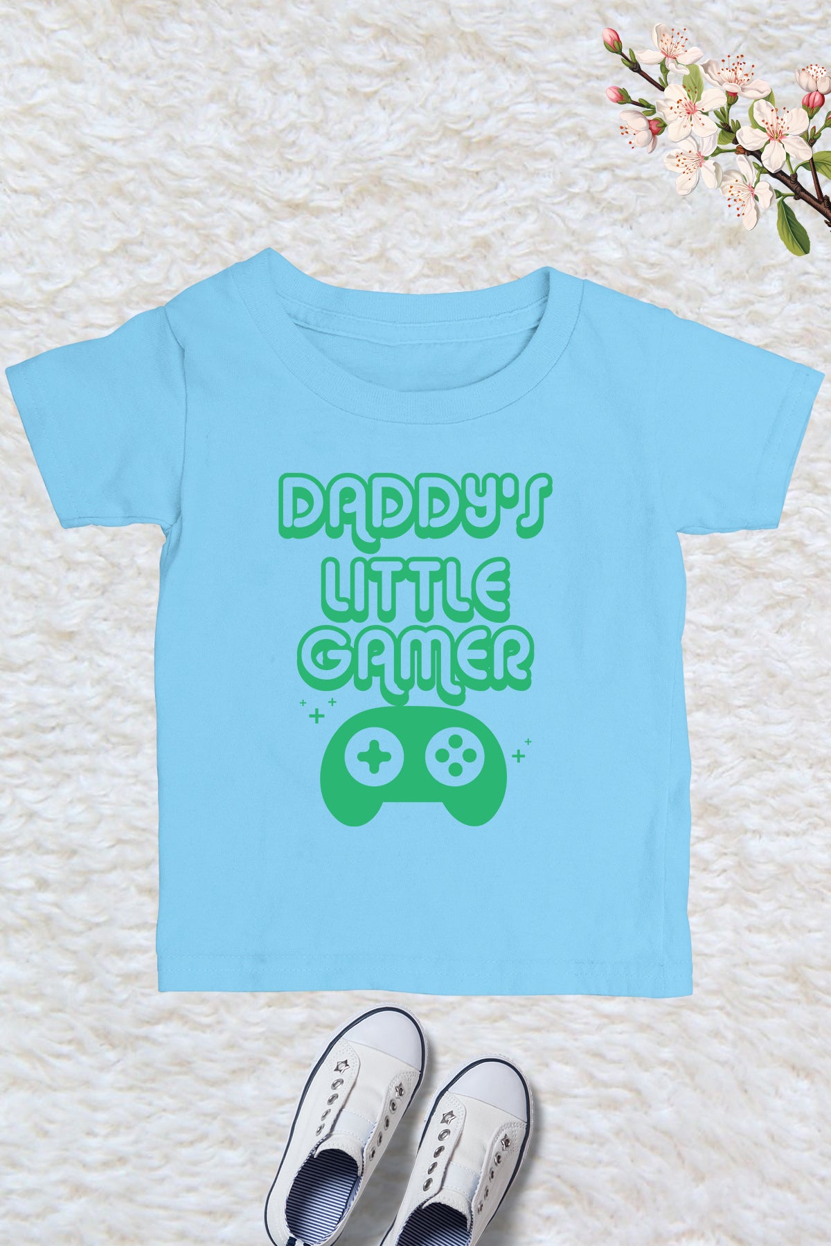 Daddy's Little Gamer Kids T Shirt