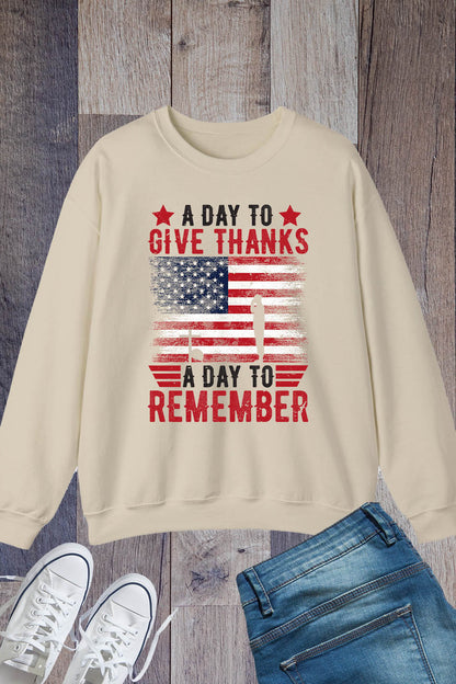 A Day to Give Thanks a Day to Remember Sweatshirts