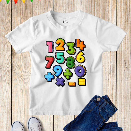 Math Symbol School T Shirt