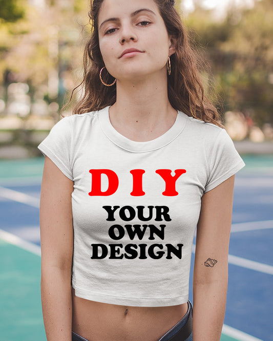 DIY Your Own Design Personalized Baby Crop tees