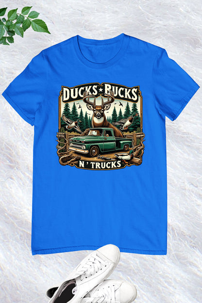 Ducks Bucks Trucks Deer Hunting T Shirt