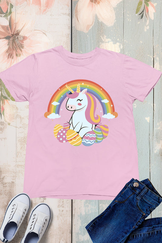 Unicorn Easter Kids T Shirt