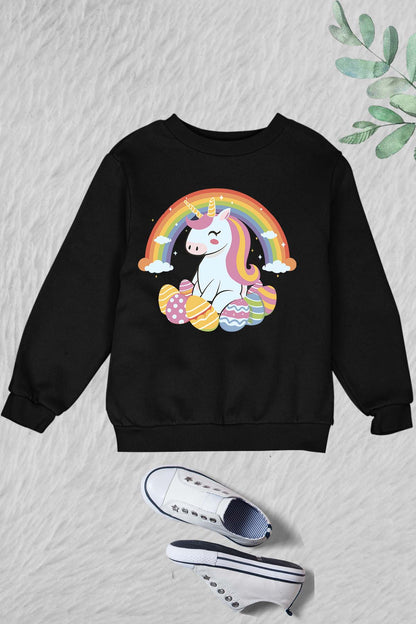 Unicorn Easter Kids Sweatshirt
