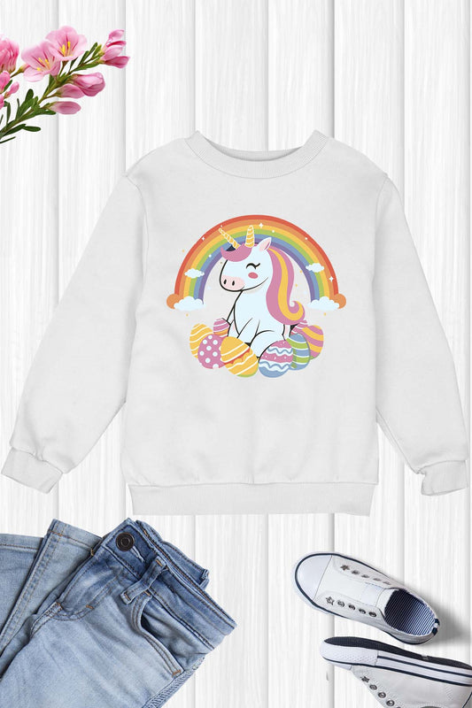 Unicorn Easter Kids Sweatshirt
