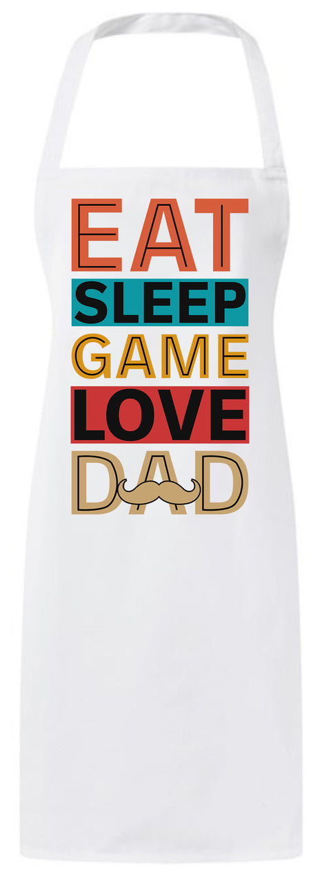 Awesome Eat Some Game Love Dad Lover Funny Custom Fathers Day Apron