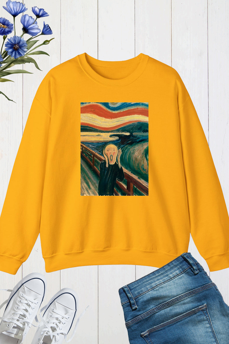 Edvard Munch The Scream: Spring Break Edition Sweatshirt
