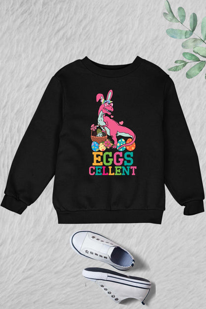Egg Celent Kids Funny Easter Sweatshirt