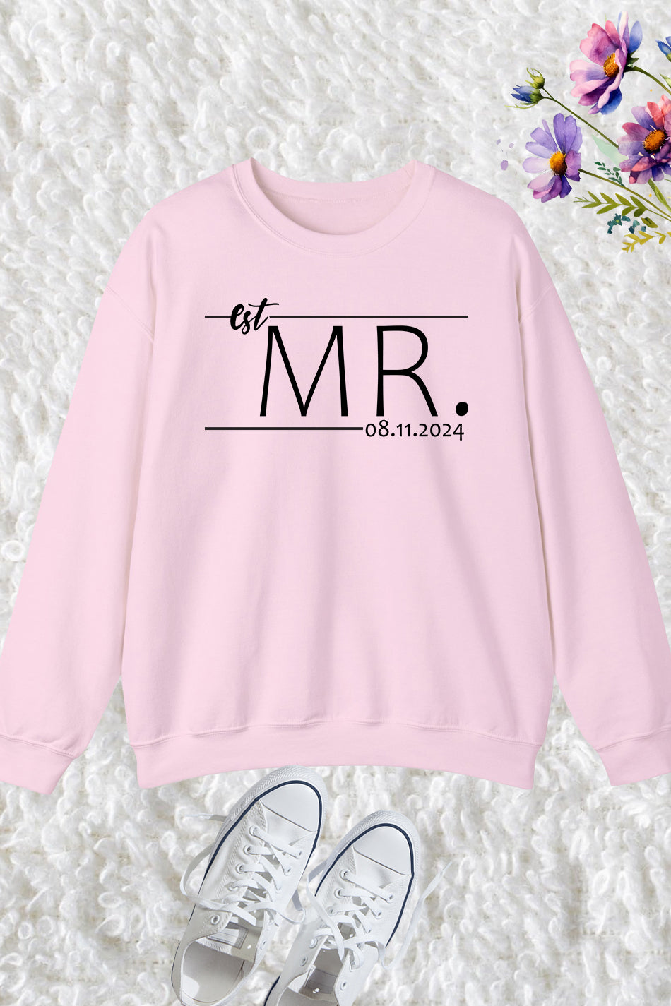 Personalized Est Mr. and Mrs. Sweatshirts